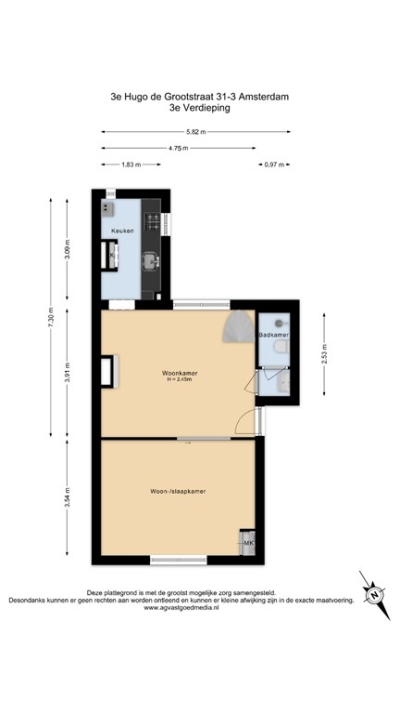 Derde Hugo de Grootstraat 313, Amsterdam Lengers Housing